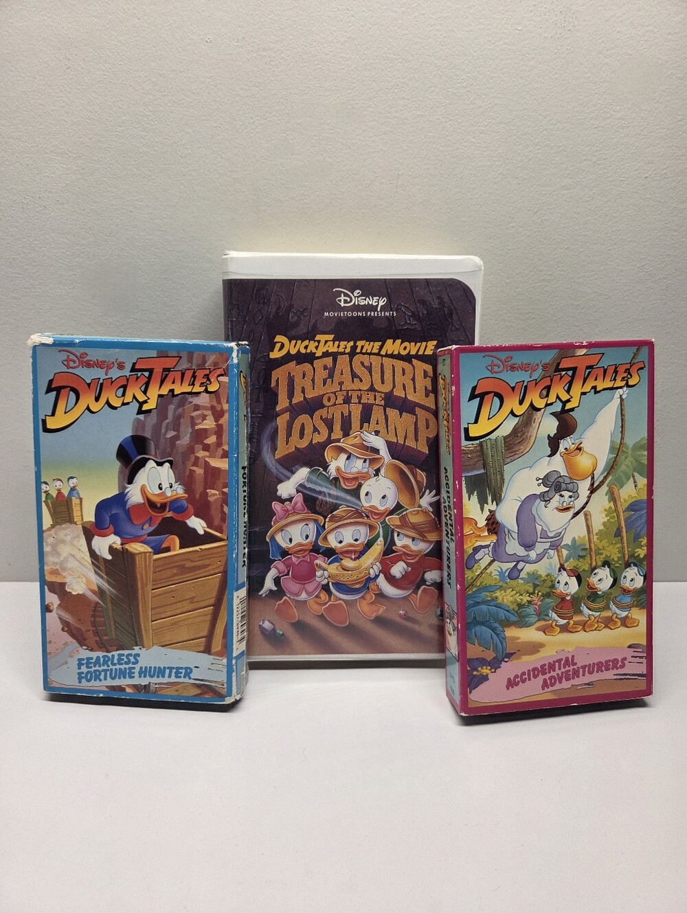 Lot Of 3 Disney DuckTales VHS Treasure Of The Lost Lamp Movie Tested/Working